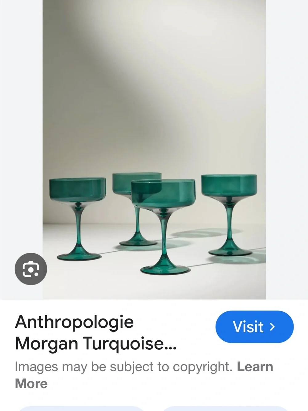 Anthropologie Ruby Red Morgan Stemmed Coupe Glass set of 4
